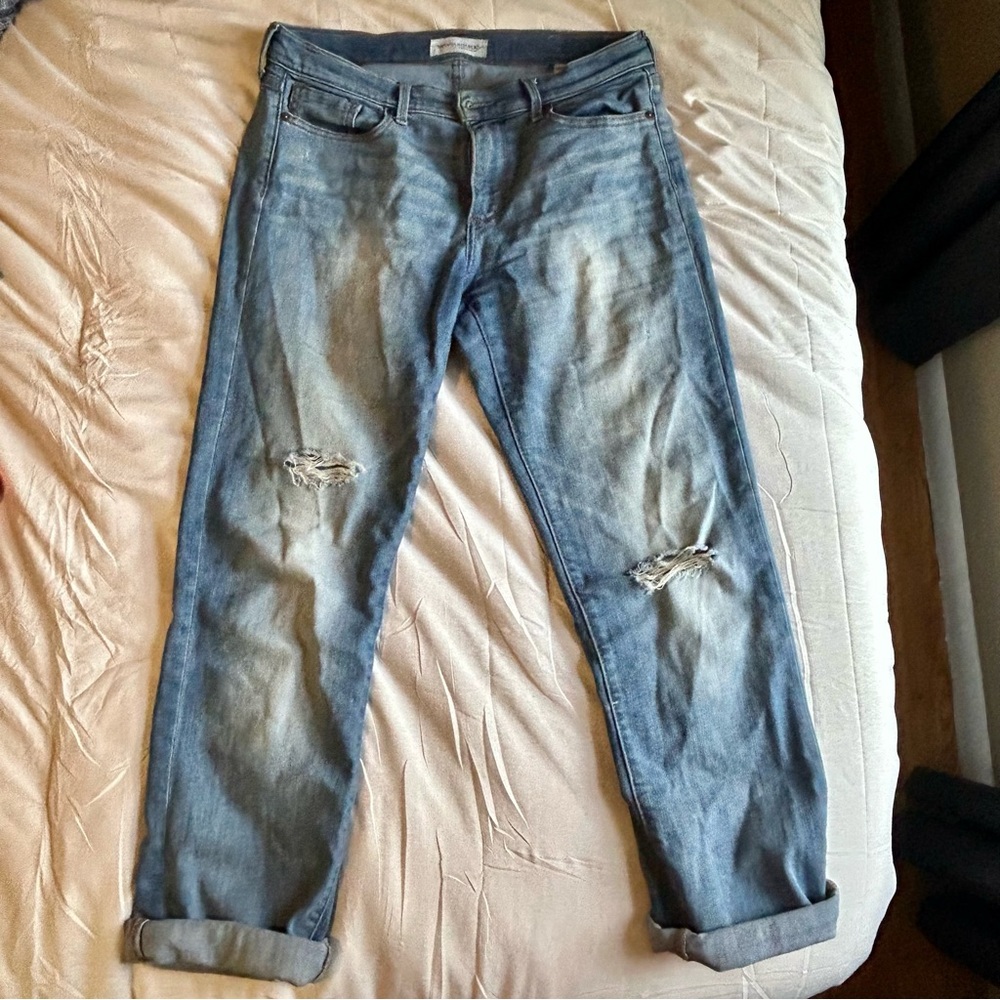 Banana Republic Straight Leg Mid-Rise Jeans